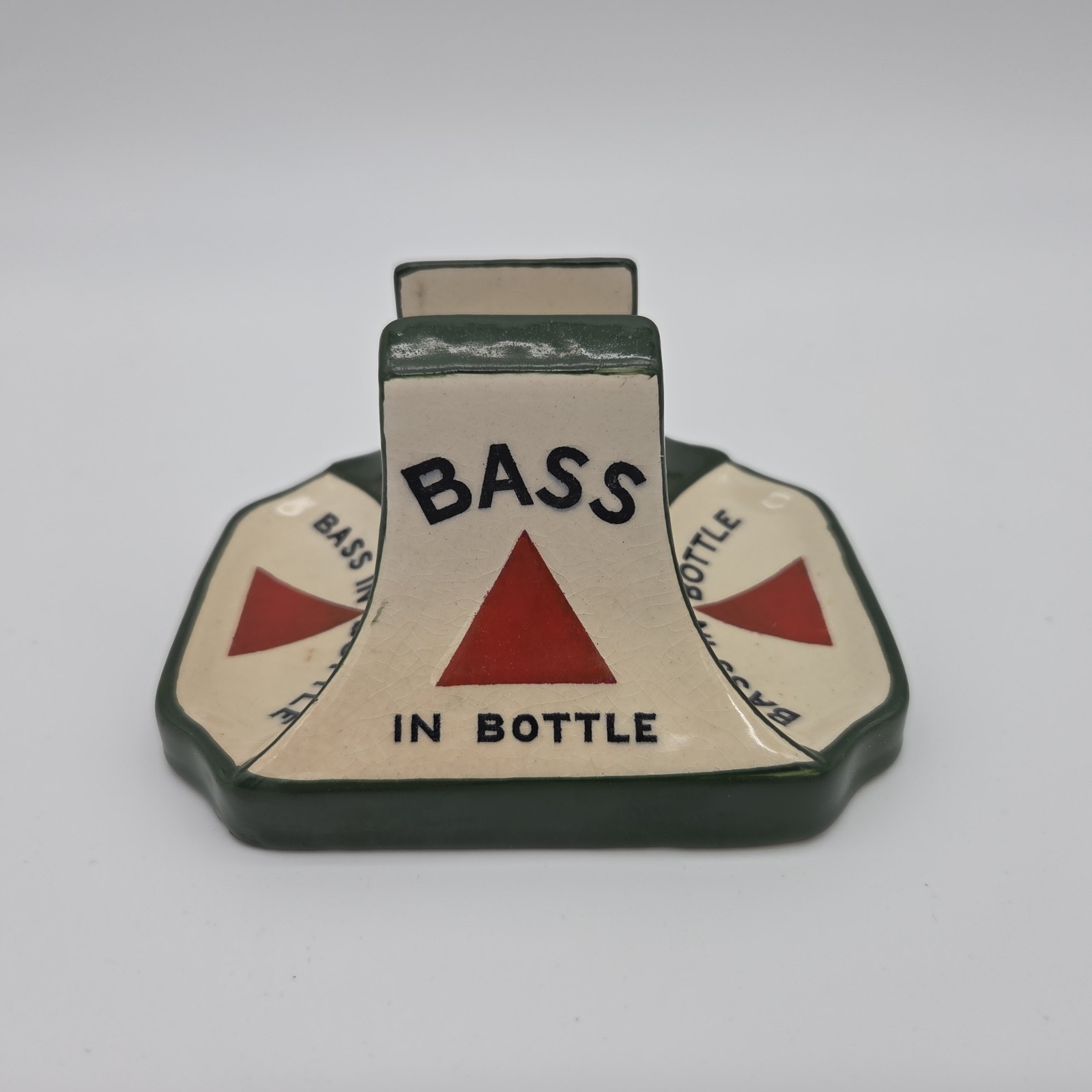 Antique Royal Doulton Bass In Bottle Match Holder Striker Pyrogene Est 1902-1922
