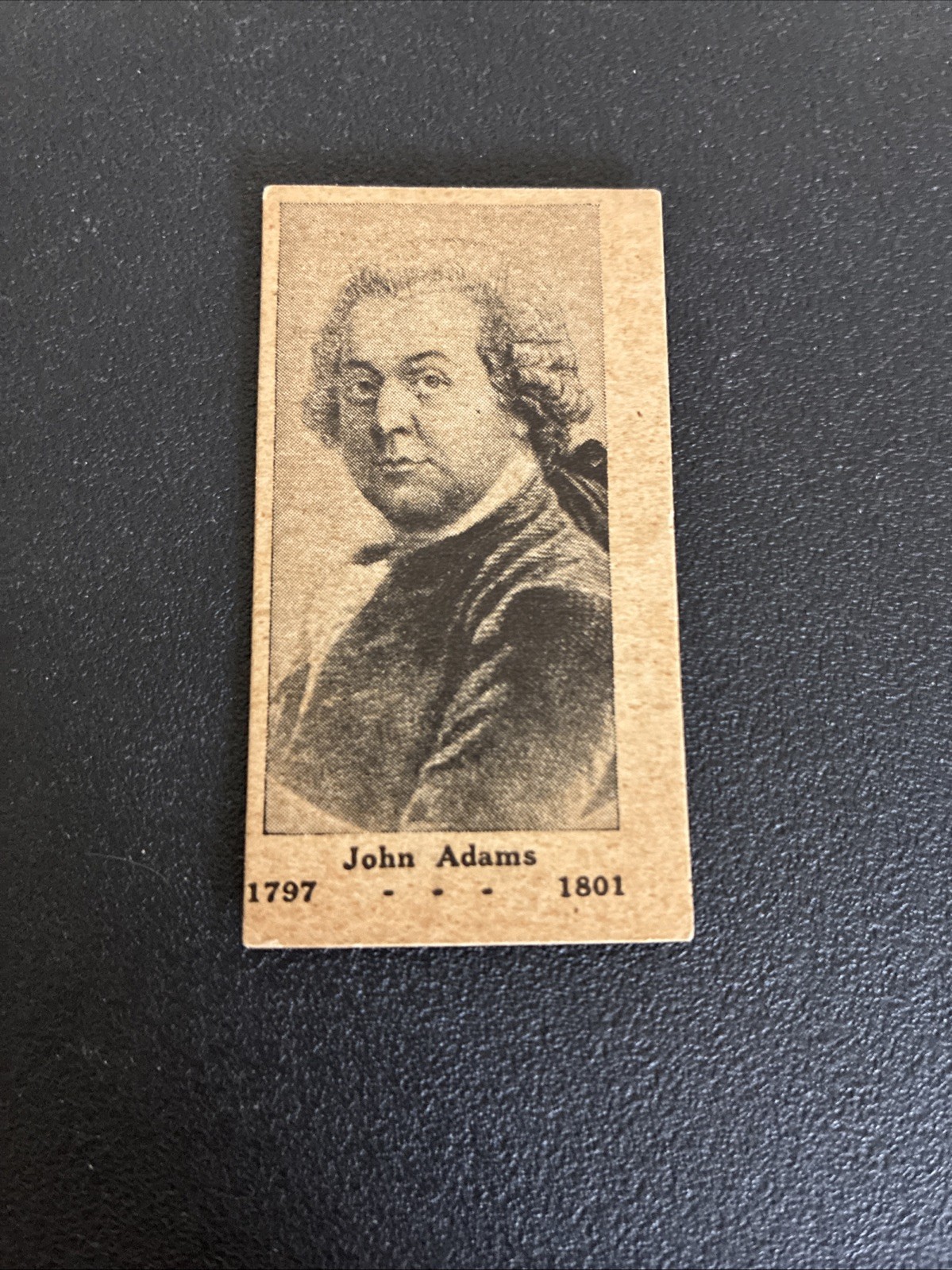 Ca 1924-1930 John Adams W589 President and Wives Strip Card REALLY nice Ca 1924-1930 John Adams W589 President and Wives Strip Card REALLY nice