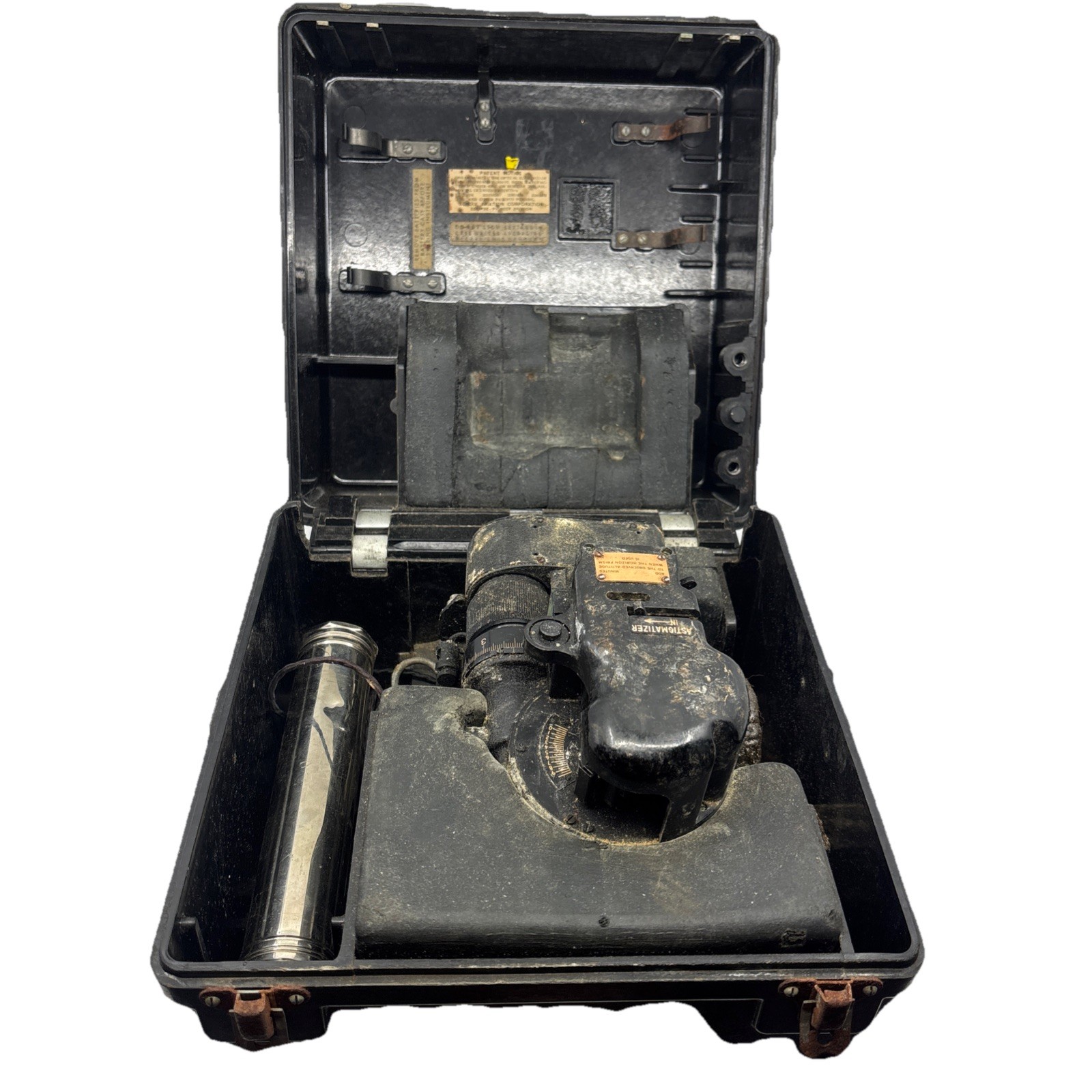 WWII AN-5851-1 USAAF Navigator's bubble sextant in case Bendix Aviation l