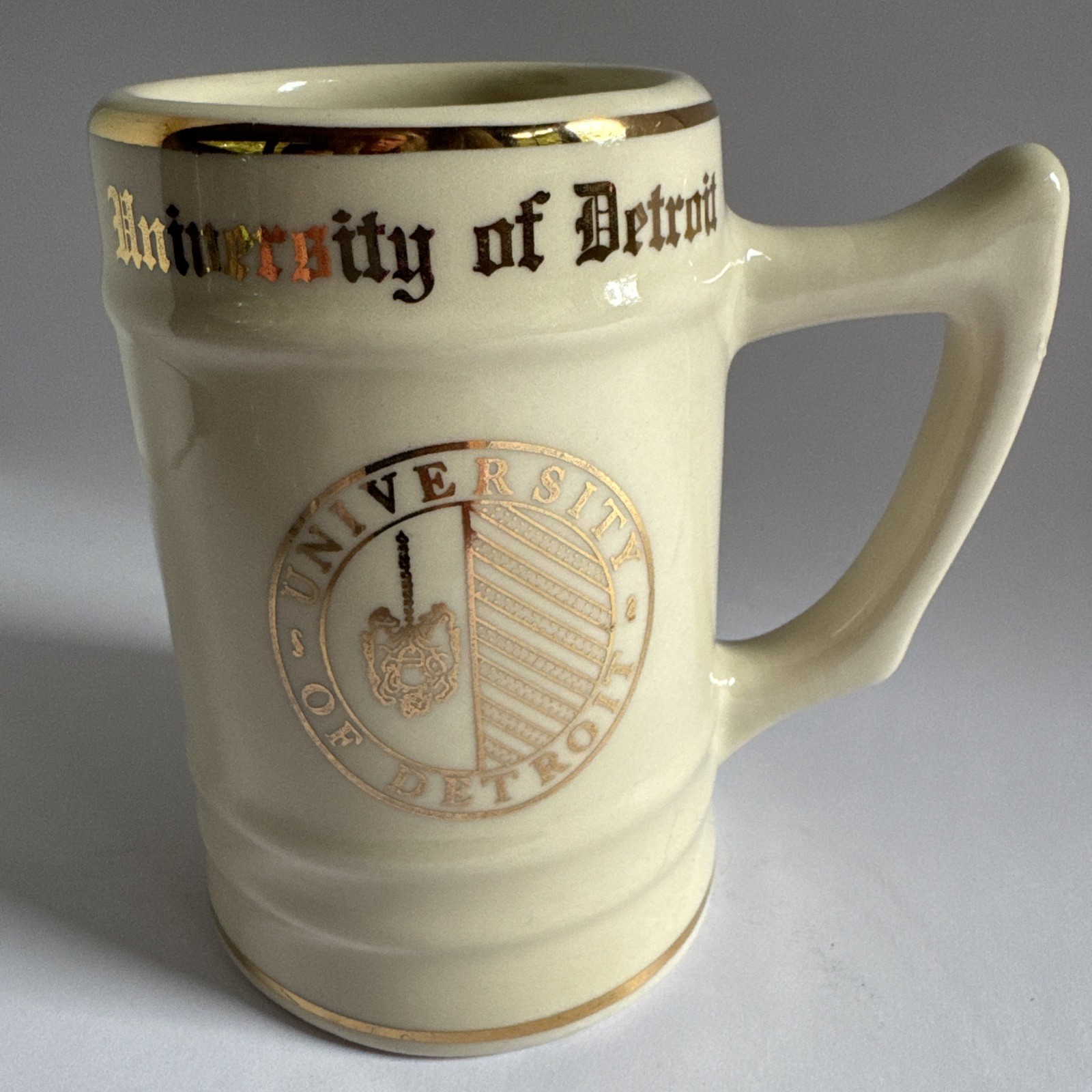 Vintage University of Detroit - Potter W.C. Bunting Co Pottery - Mug/Stein