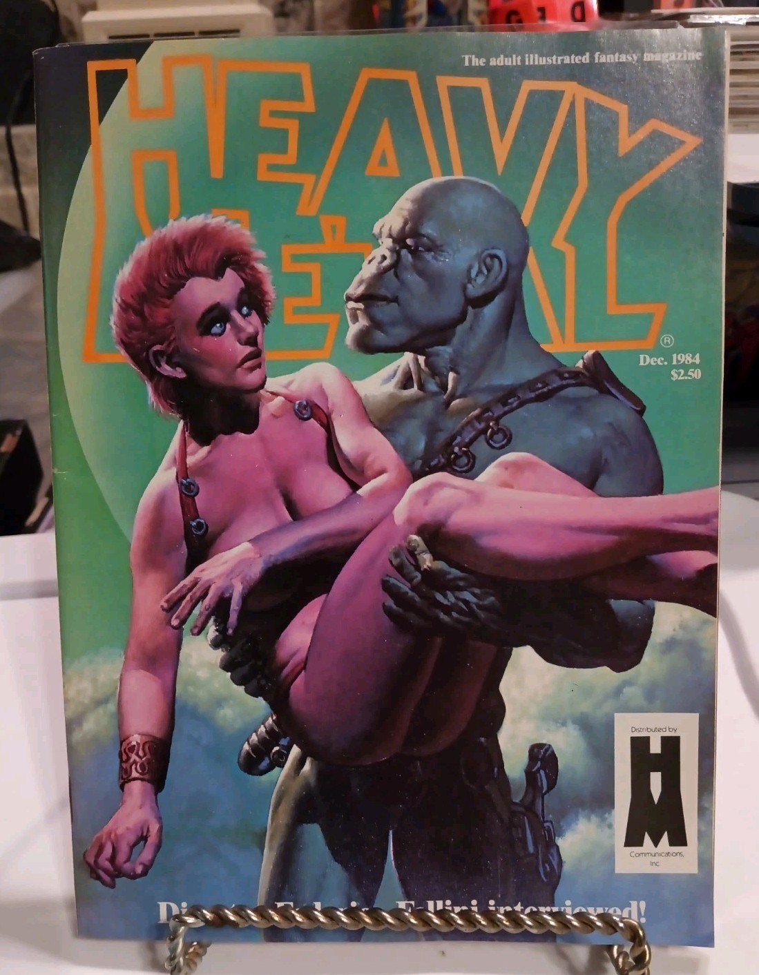Vintage Heavy Metal Magazine Vol. 8 #9 December 1984 Federico Fellini, Swarte Vintage Heavy Metal Magazine Vol. 8 #9 December 1984 Federico Fellini, Swarte