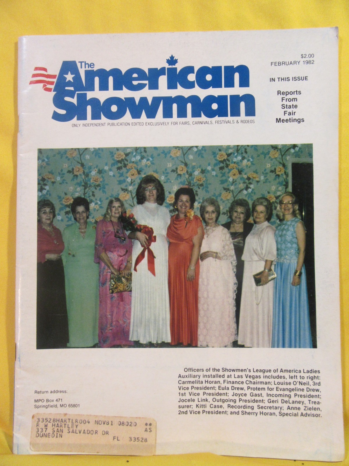 American Showman Magazine February 1982  (Carnival Fair Amusement Industry)