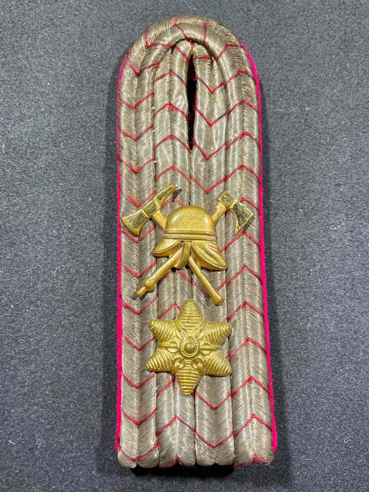 WW1 WWI Imperial German Army Military Shoulder Board Firefighter Fireman Fire