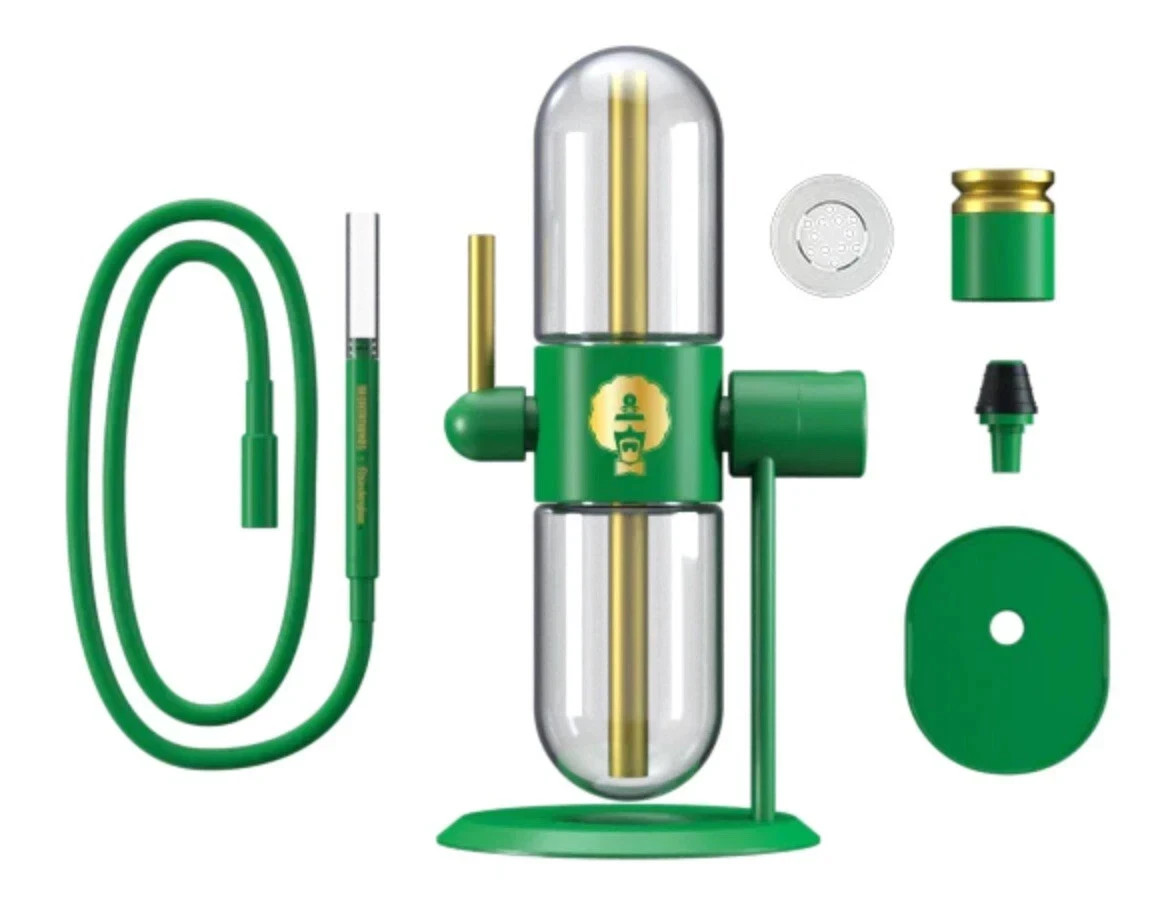 Gravity Hookah Bong Dr. Greenthumb\'s x Stündenglass Green Glass Gravity Infuser Gravity Hookah Bong Dr. Greenthumb\'s x Stündenglass Green Glass Gravity Infuser