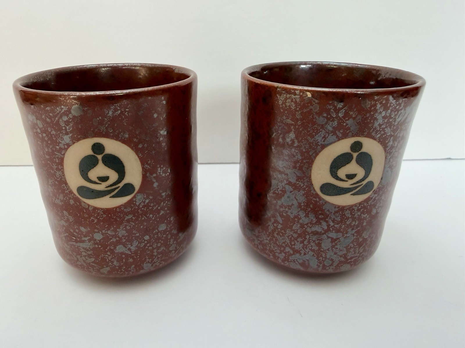 Teavana Japanese Fine Porcelain Tea Cups 3.5”Brick Red Set of 2 Japan New Teavana Japanese Fine Porcelain Tea Cups 3.5”Brick Red Set of 2 Japan New