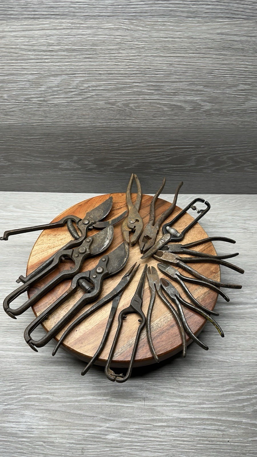 Vintage Wiss Utica Pexto Shears Pliers Lot Primitive Blacksmith Snips Italy 