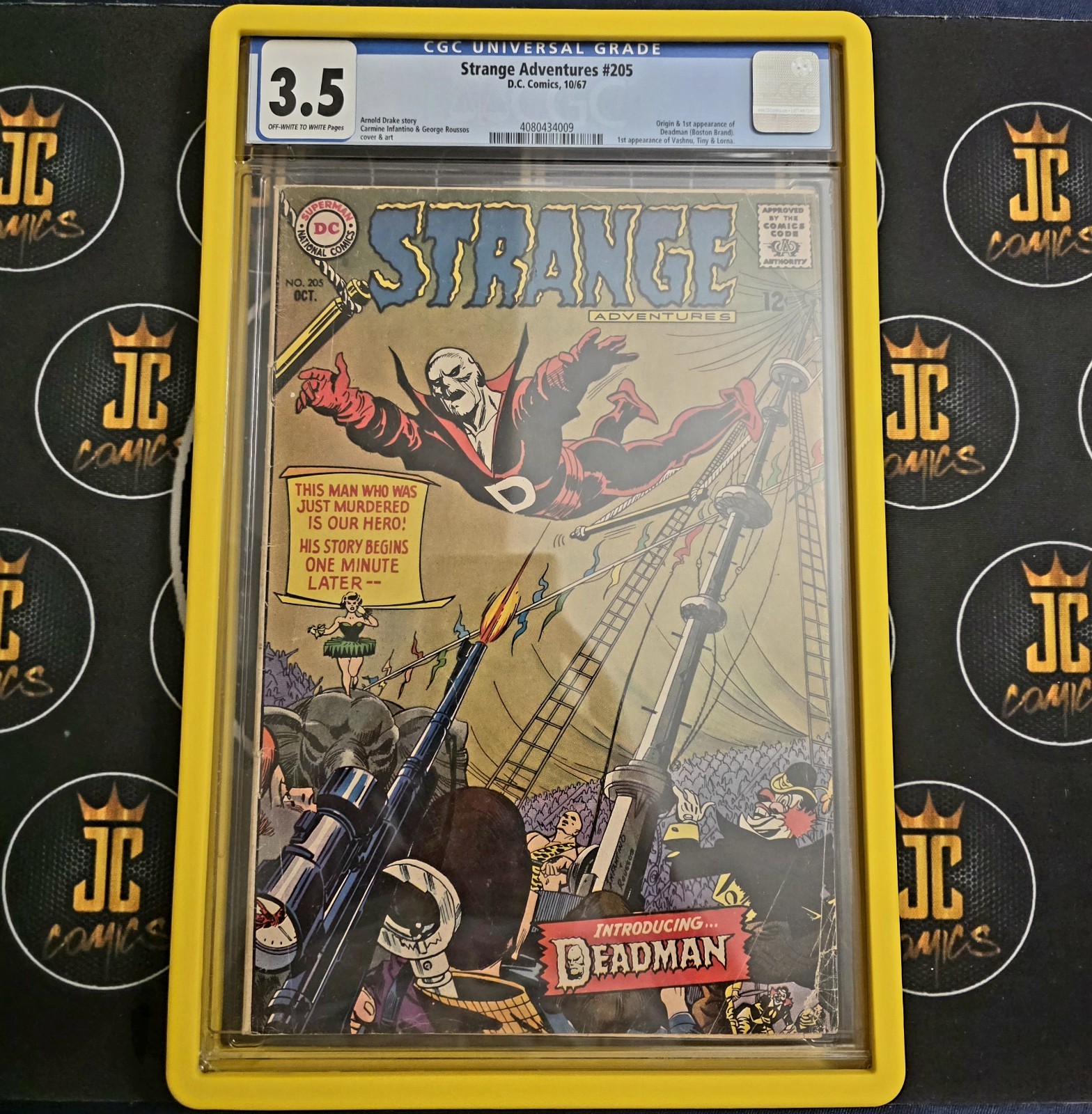 🔑Strange Adventures #205 CGC 3.5 1st App of Deadman