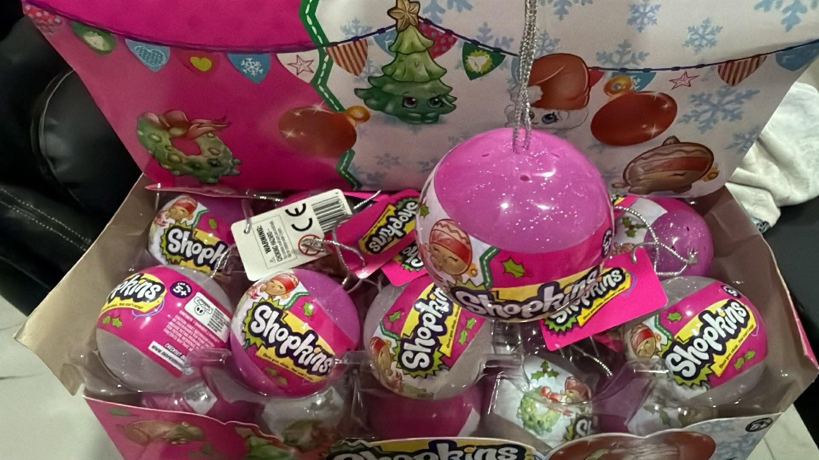 Shopkins Christmas Ornament Blind Two Pack Case of 30 Christmas Ornaments NIB