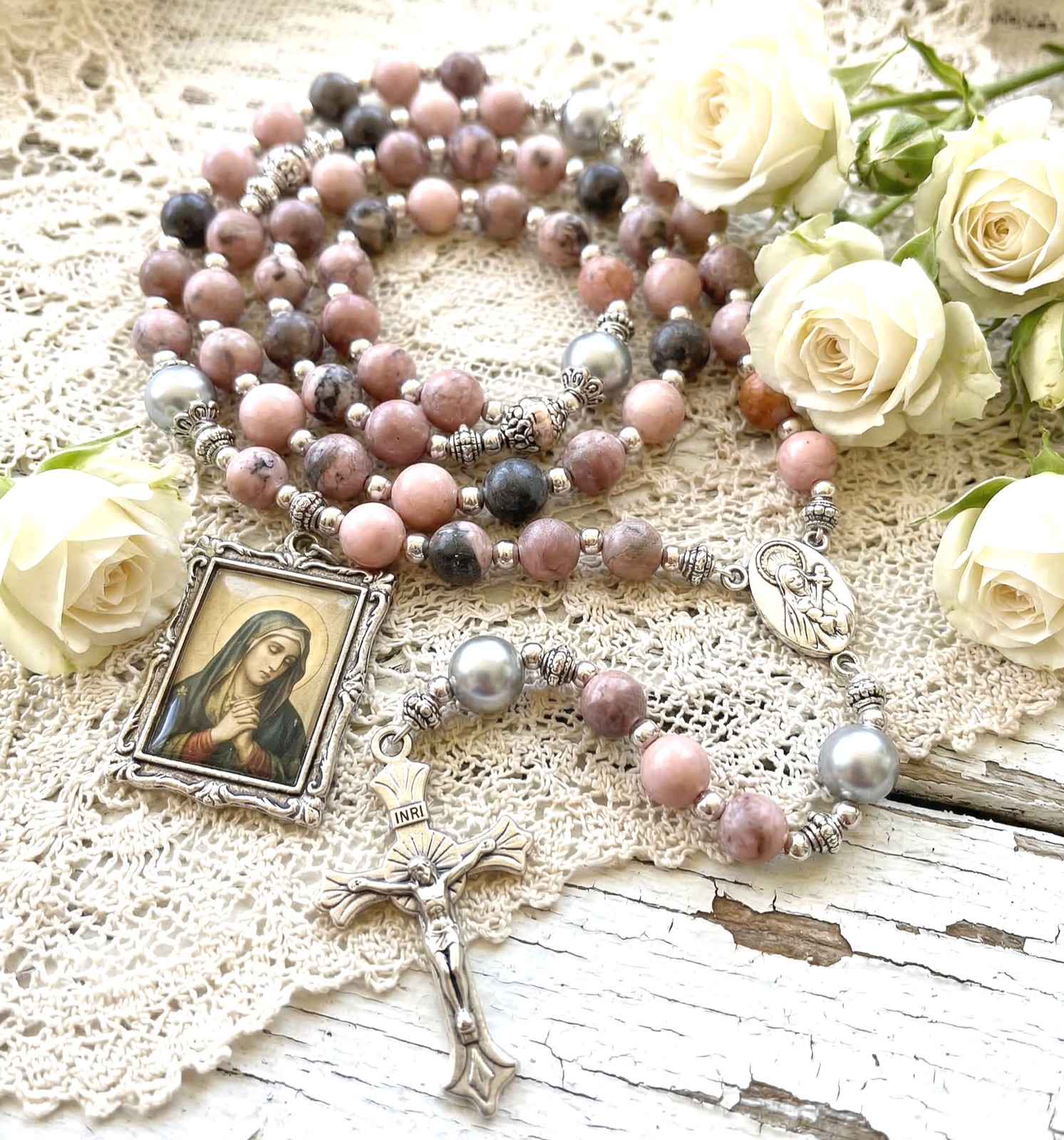 Sorrowful Mother Stone Rosary