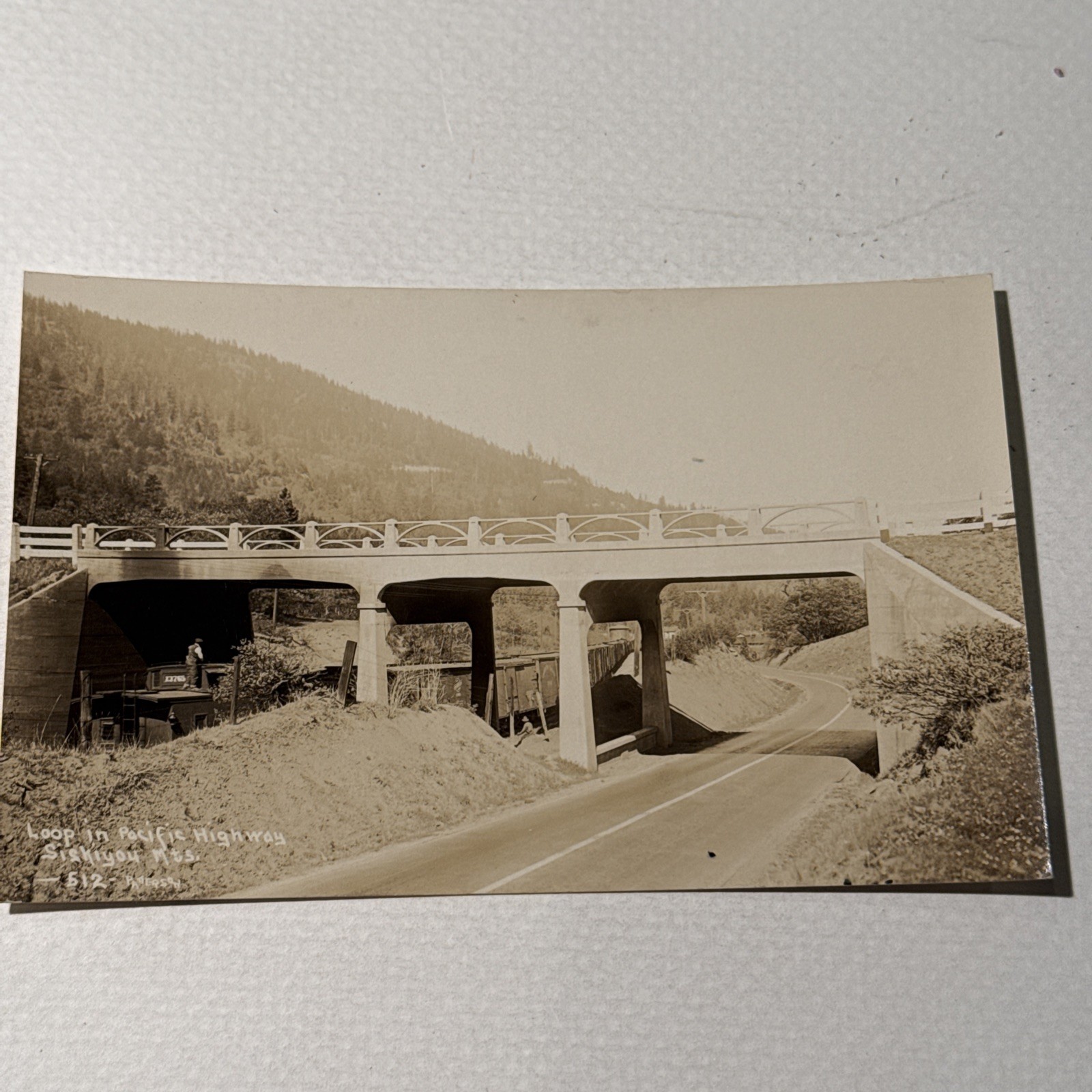 Vintage Real Photo Rppc Southern Pacific Railroad Siskiyou Klamath Falls 1930