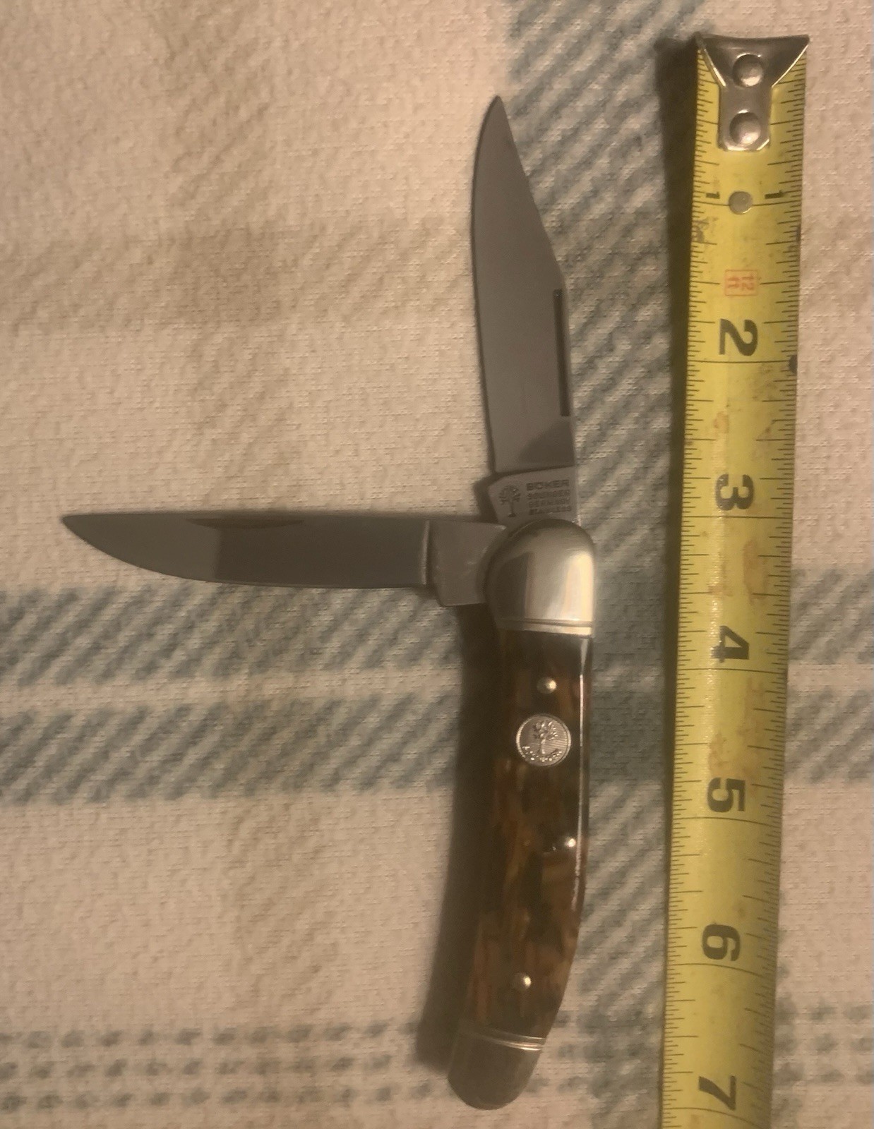 Boker,copperhead pocket knife,tortoise shell patern,solingen Germany