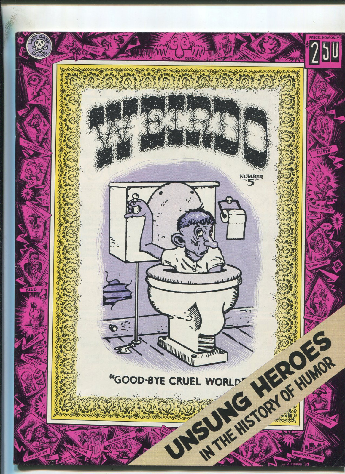 Weirdo # 5 Second Printing July 1982 Robert Crumb underground comix MBX90 Weirdo # 5 Second Printing July 1982 Robert Crumb underground comix MBX90