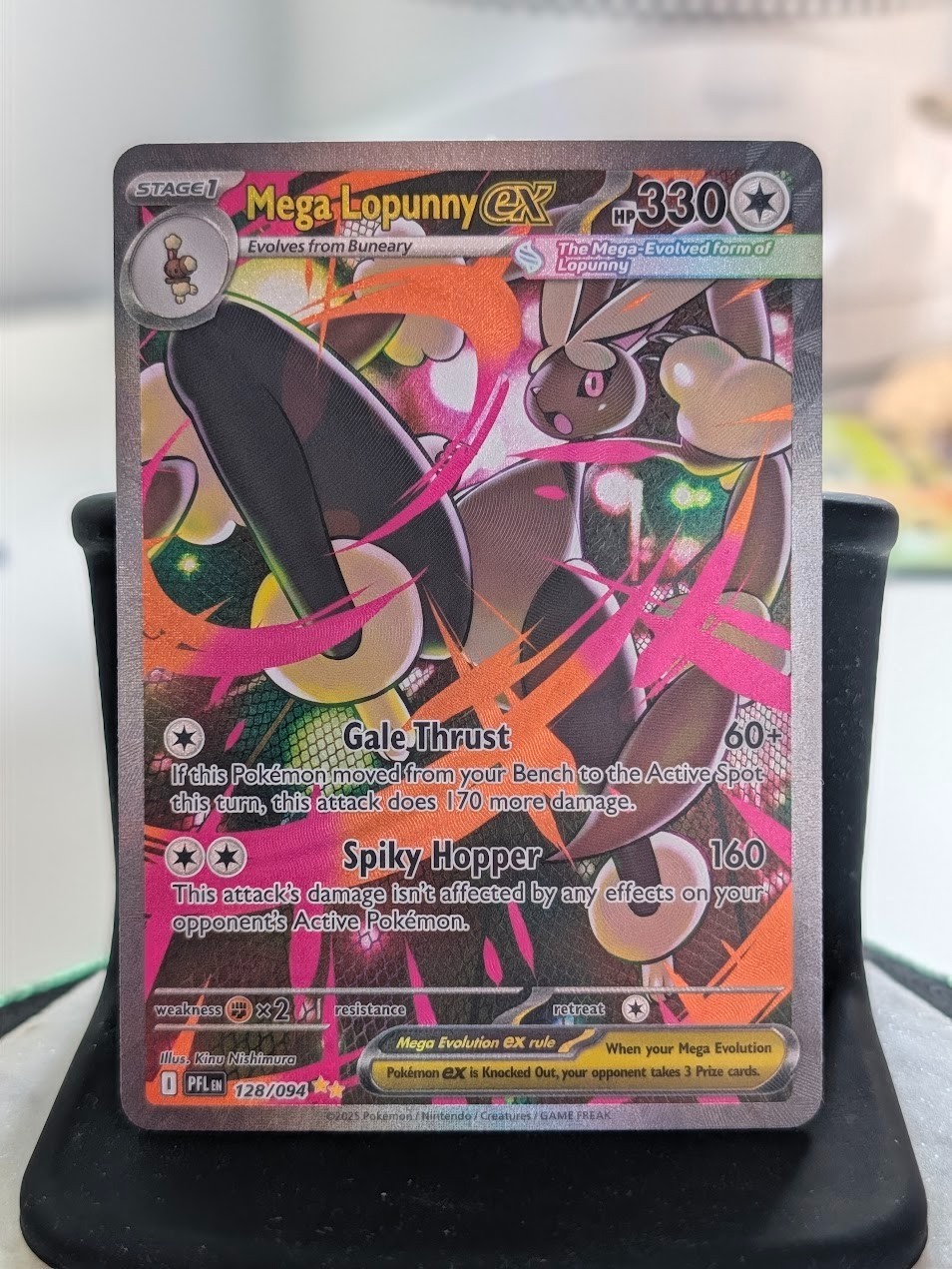 MEGA LOPUNNY EX SIR 128/094 PHANTASMAL FLAMES SPECIAL ILLUSTRATION RARE POKEMON MEGA LOPUNNY EX SIR 128/094 PHANTASMAL FLAMES SPECIAL ILLUSTRATION RARE POKEMON