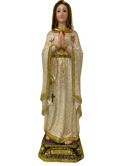 Rosa Mistica 16 Inch Resin Figurine Dorada Mystical Rose Religious Figurine Rosa Mistica 16 Inch Resin Figurine Dorada Mystical Rose Religious Figurine