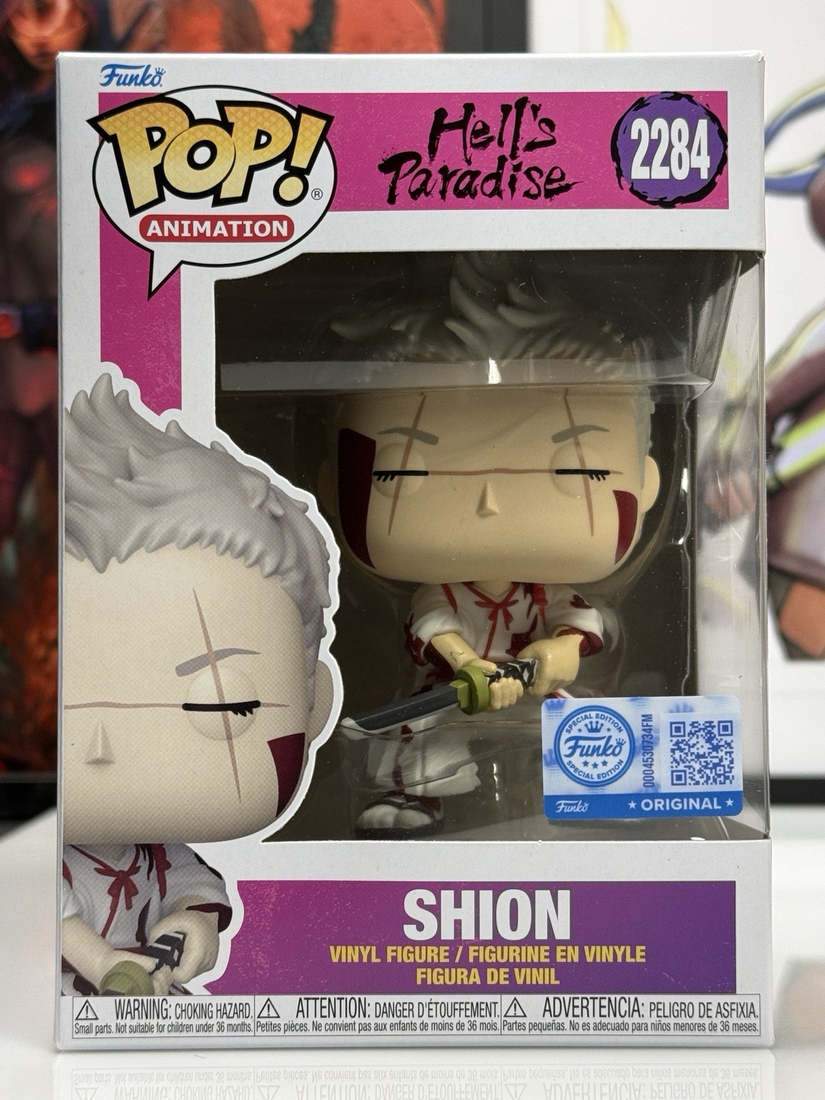 Funko Pop Hell's Paradise Shion (Bloody) #2284 With Protector