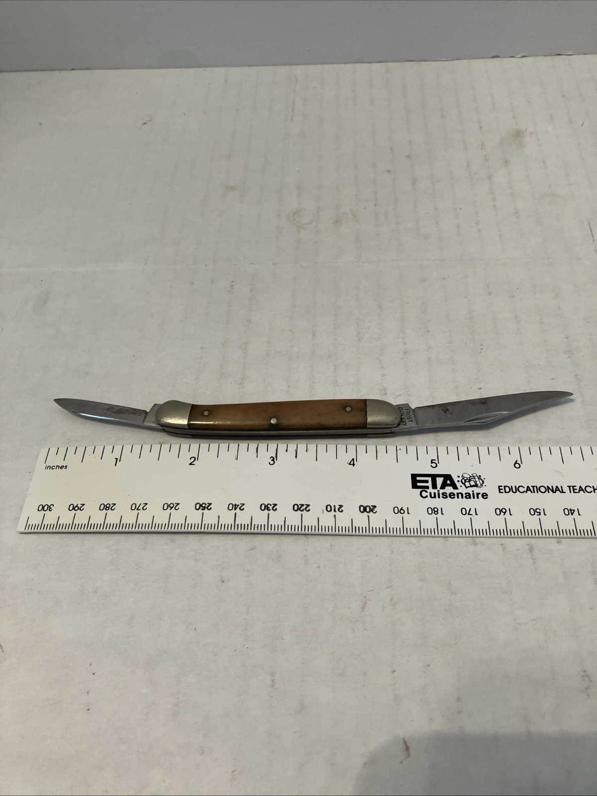 Vtg FROST CUTLERY Surgical Steel 2 Blade Pocket Knife
