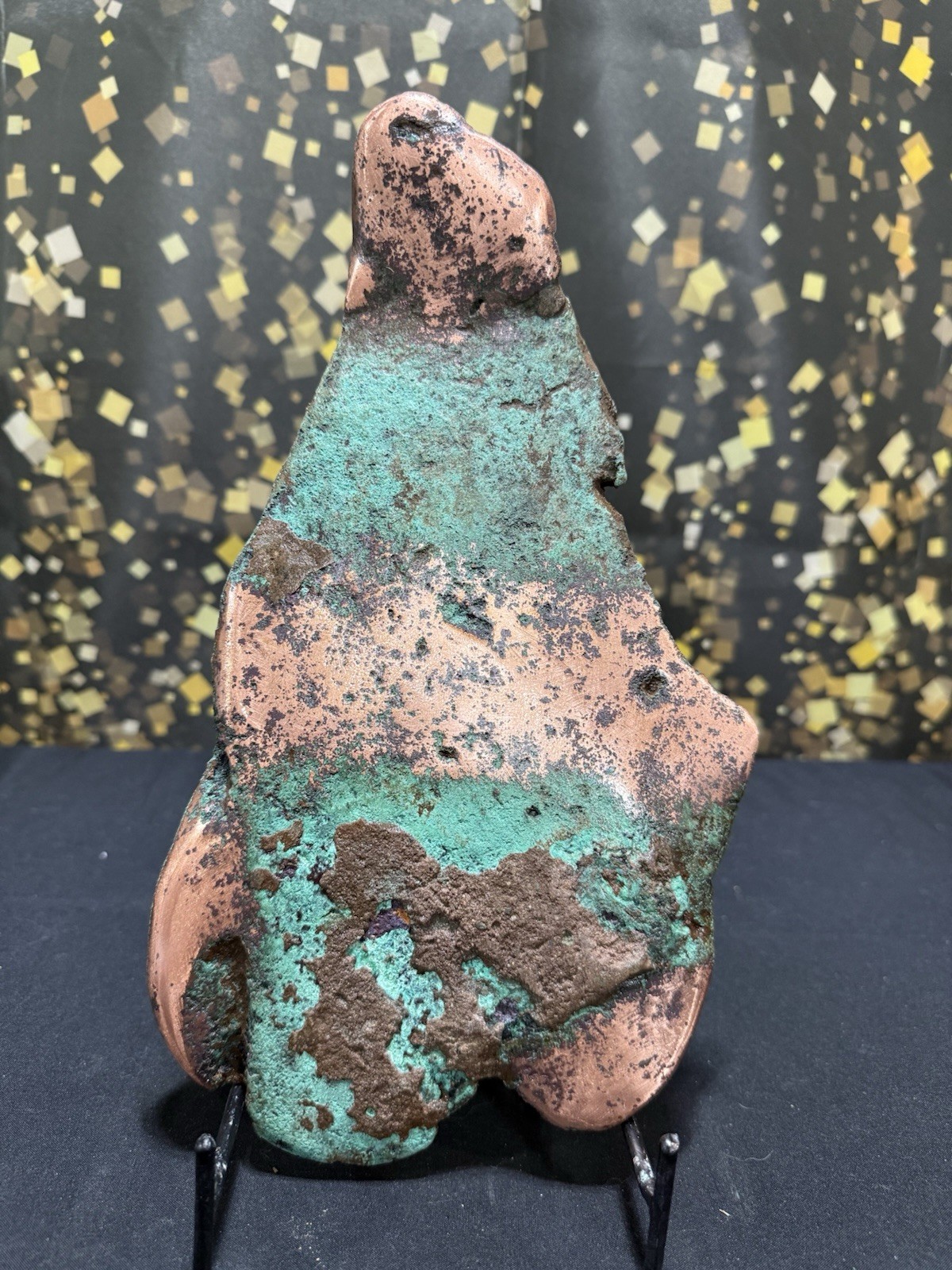 8 Pound Tall Michigan Float Copper W/Green Patina & Polished Copper. W/Video 8 Pound Tall Michigan Float Copper W/Green Patina & Polished Copper. W/Video