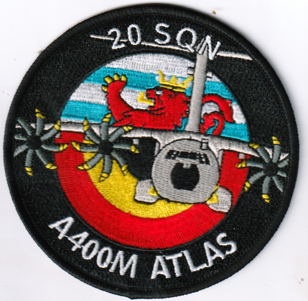 Belgian/Luxembourg Air Force 20 Sqn A400M Atlas Melsbroek AB Roundel patch