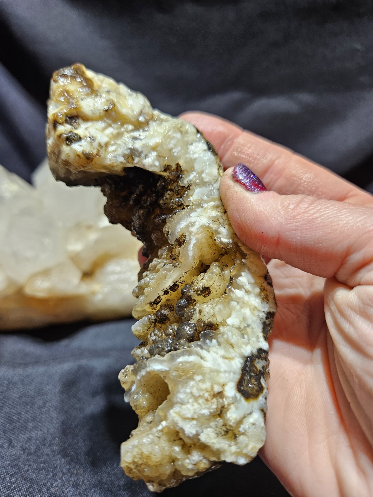 Graveyard Plume Agate w/ Dendric Specimen Natural Form (2lbs)
