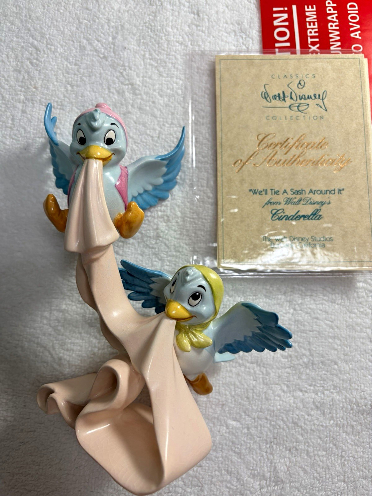 WDCC Cinderella “We’ll Tie A Sash Around It” 6” Box & COA