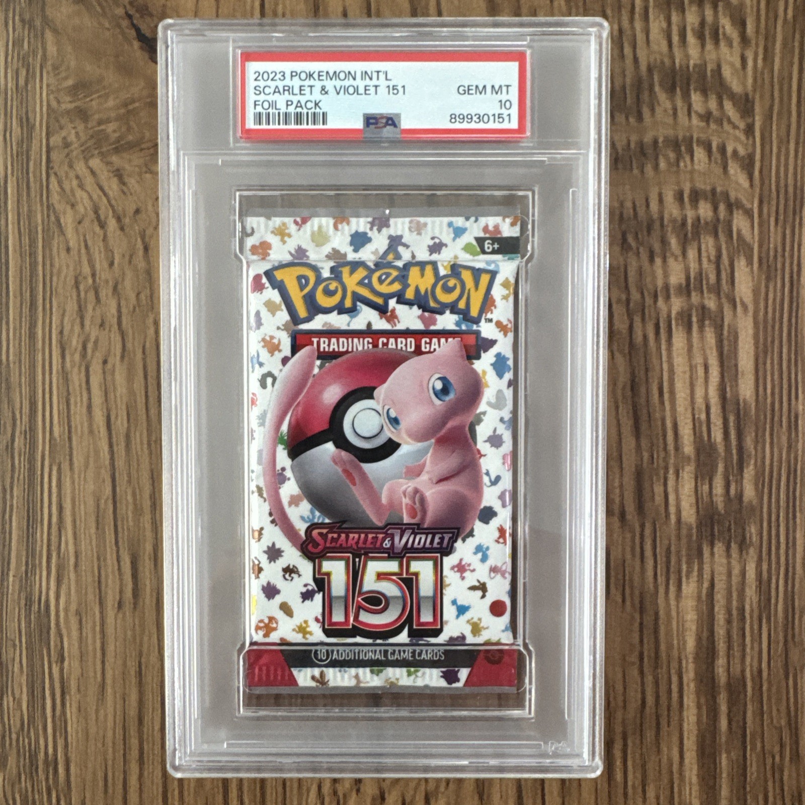 Pokemon TCG SV 151 Booster Pack PSA 10 Sealed Foil English