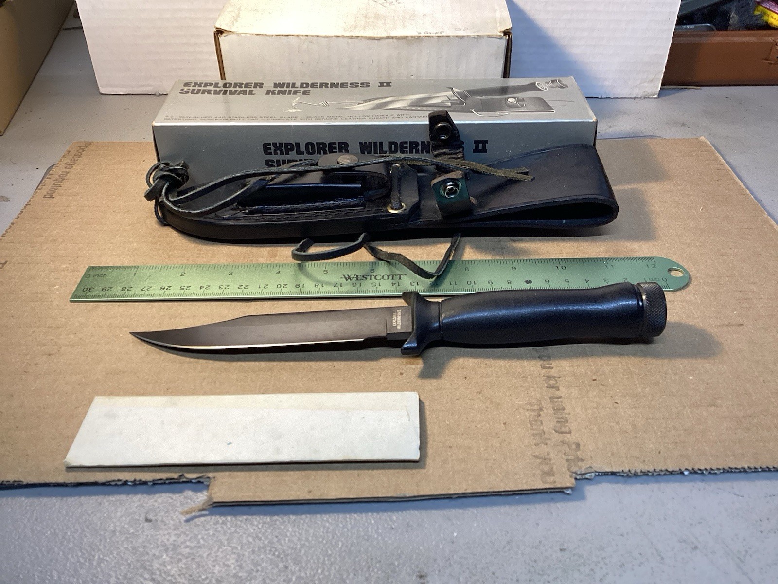 Vintage Explorer Gutmann Japan Rare Wilderness II Survival Knife NOS IN BOX