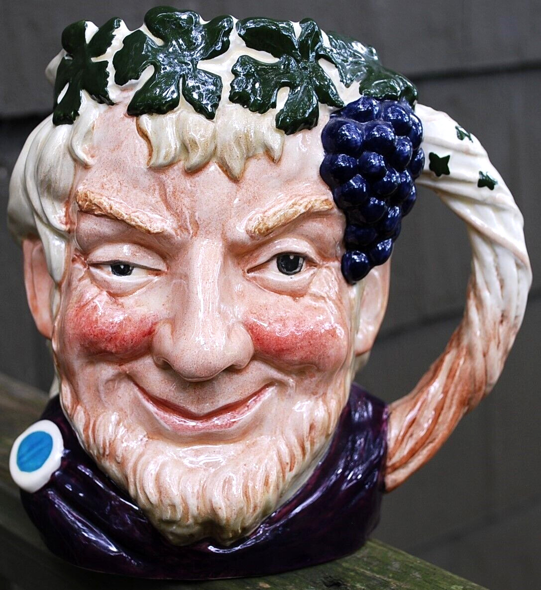 Vtg ROYAL DOULTON Toby Character Jug BACCHUS c1958 England 06499 SUPERB COLORS