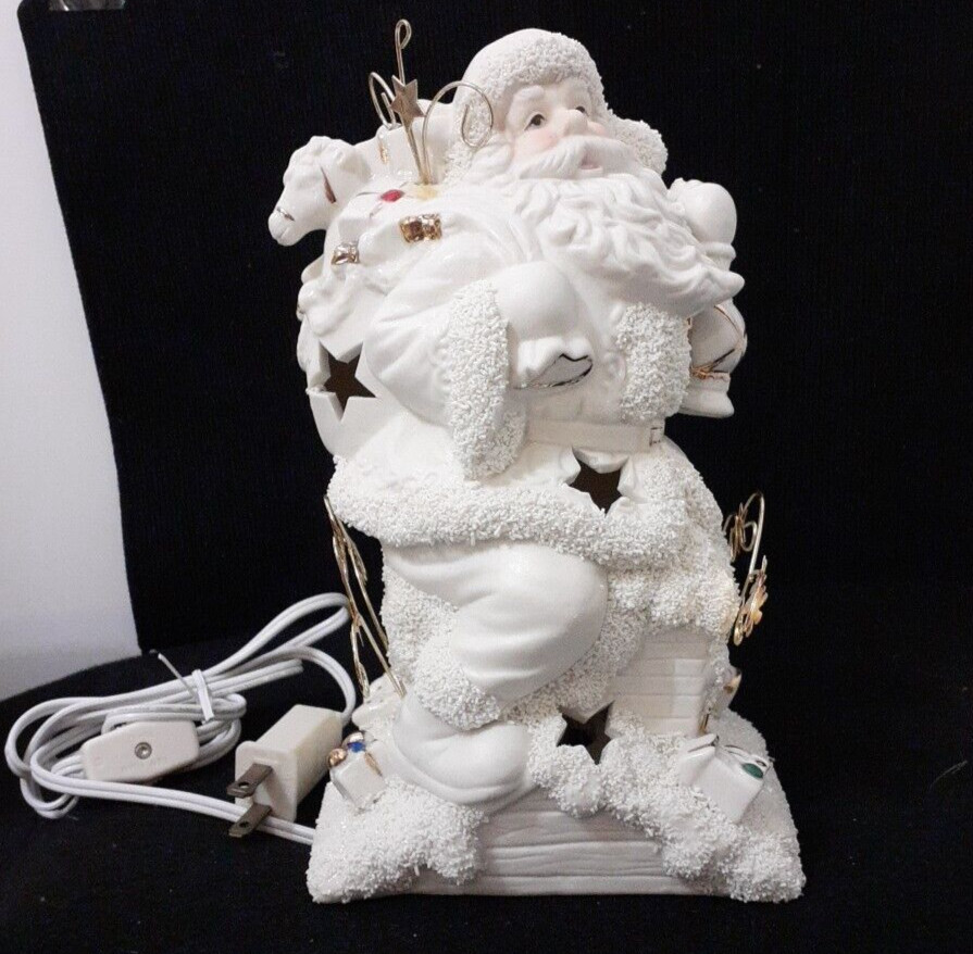 INTERNATIONAL BAZAAR CERAMIC HOLIDAY NIGHT LIGHT SANTA CLAUS 10\ INTERNATIONAL BAZAAR CERAMIC HOLIDAY NIGHT LIGHT SANTA CLAUS 10\