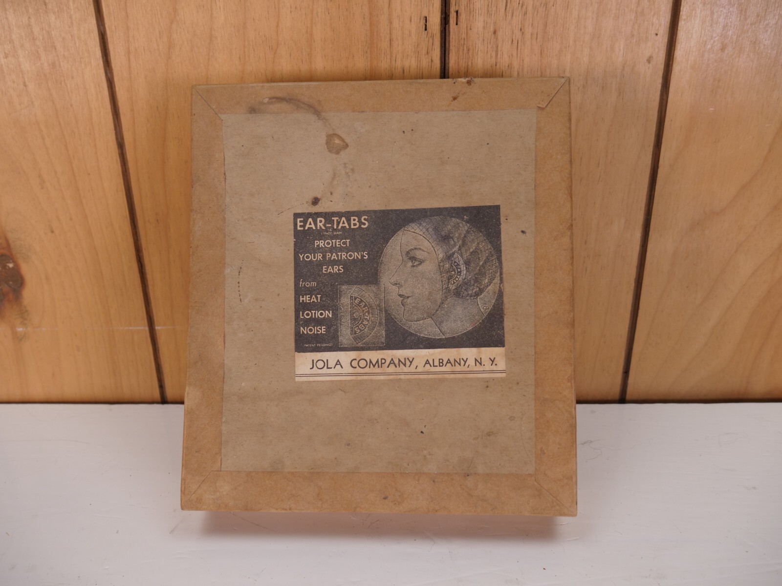 Vintage Barber Jola Laboratories Albany NY Ear Tabs Advertising Paper Lot In Box