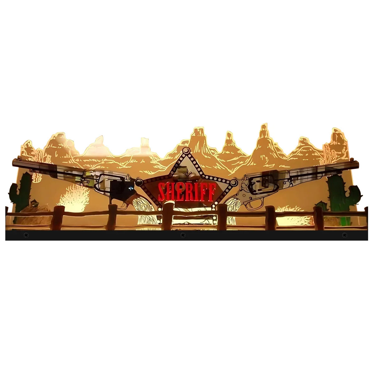 Cactus Canyon Pinball Topper Acrylic Led RGB Topper For Pinball Machine