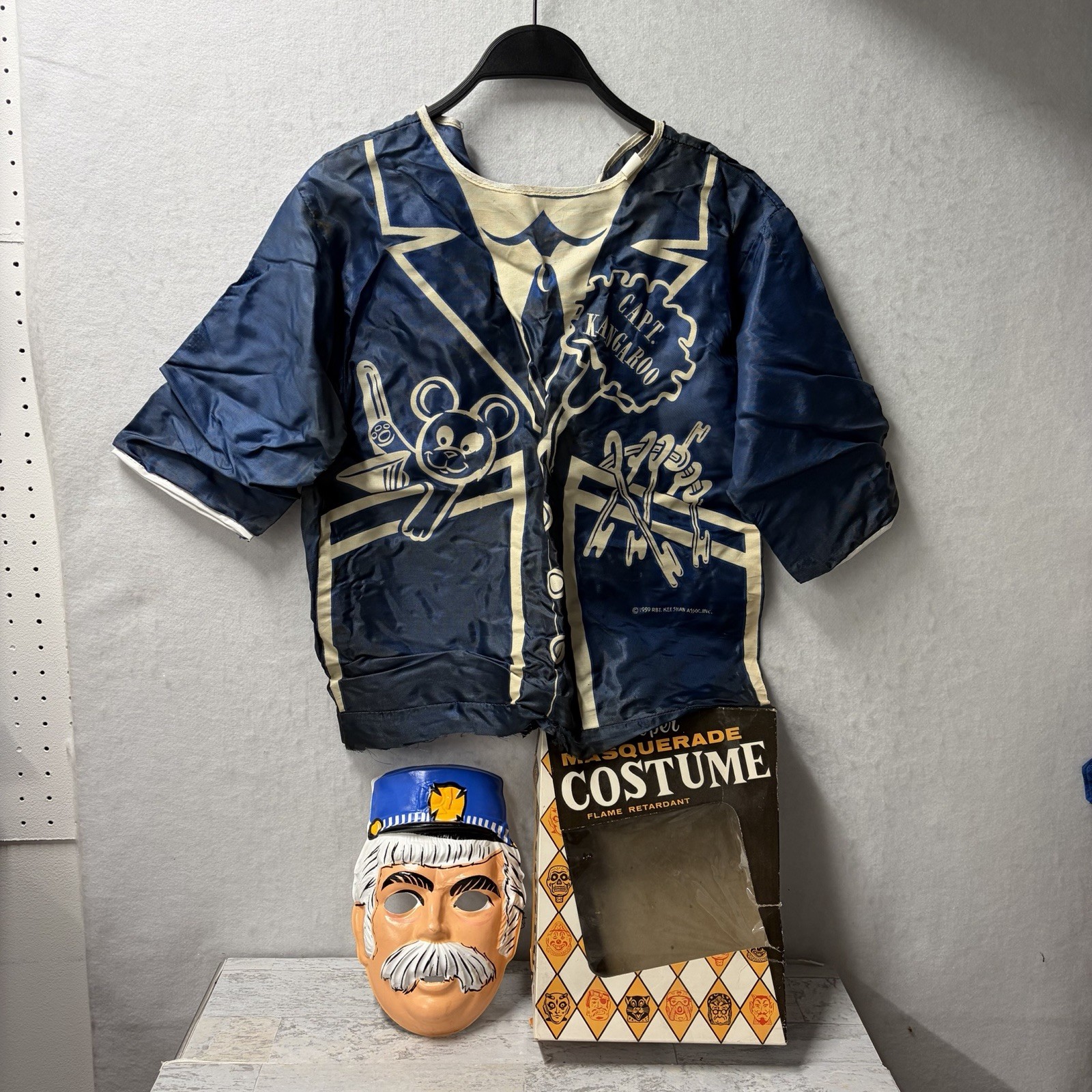 Ben Cooper 1959 Captain Kangaroo #832 Halloween Costume With Box 50’s RARE