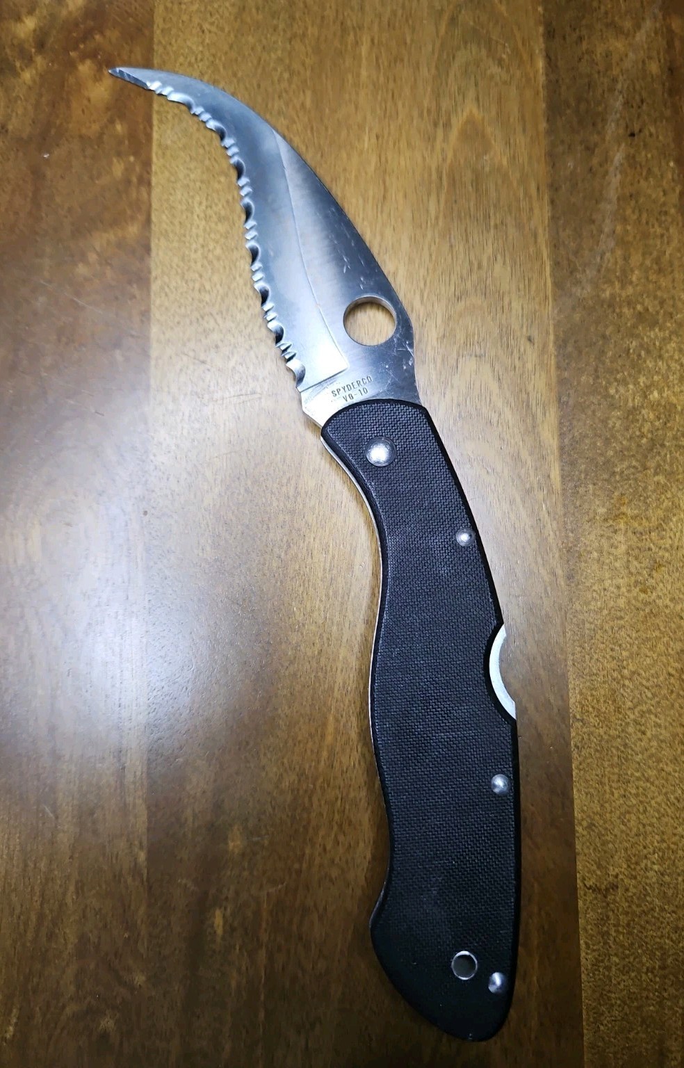 Spyderco Knives Civilian Lockback Black G-10 Stainless C12GS Pocket Knife EDC