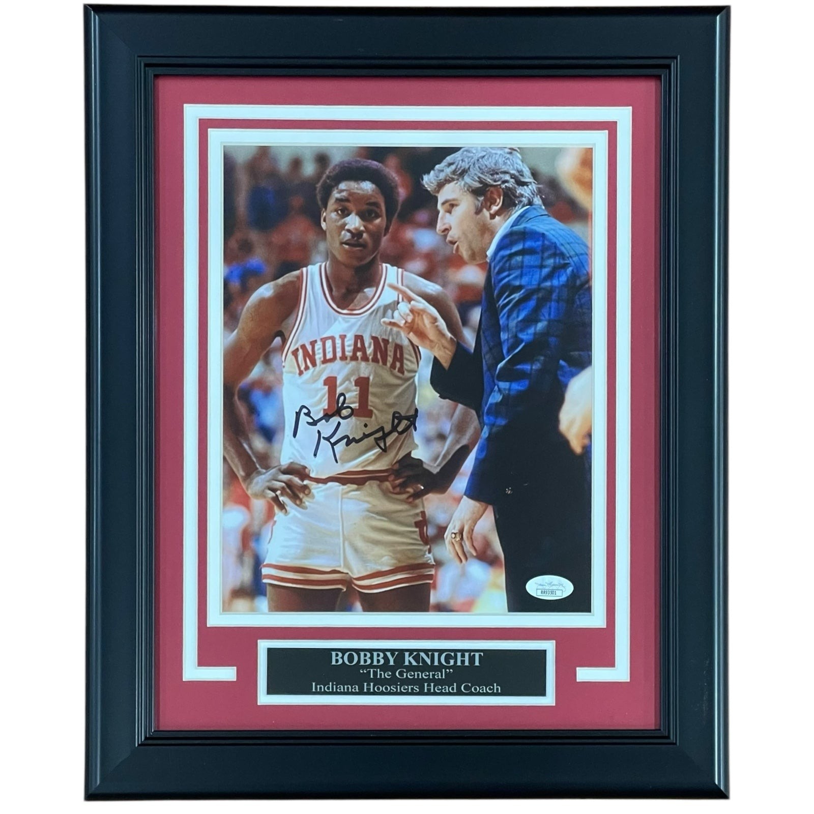 Bobby Knight Autographed Indiana Hoosiers (with Isiah Thomas) Deluxe Framed 8x10 Bobby Knight Autographed Indiana Hoosiers (with Isiah Thomas) Deluxe Framed 8x10