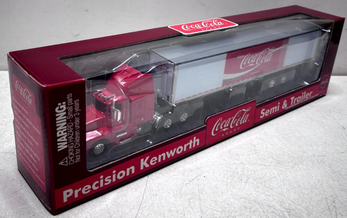 Gearbox Precision Kenworth Coca-Cola Semi & Trailer Die Cast 1:64 Model 47557