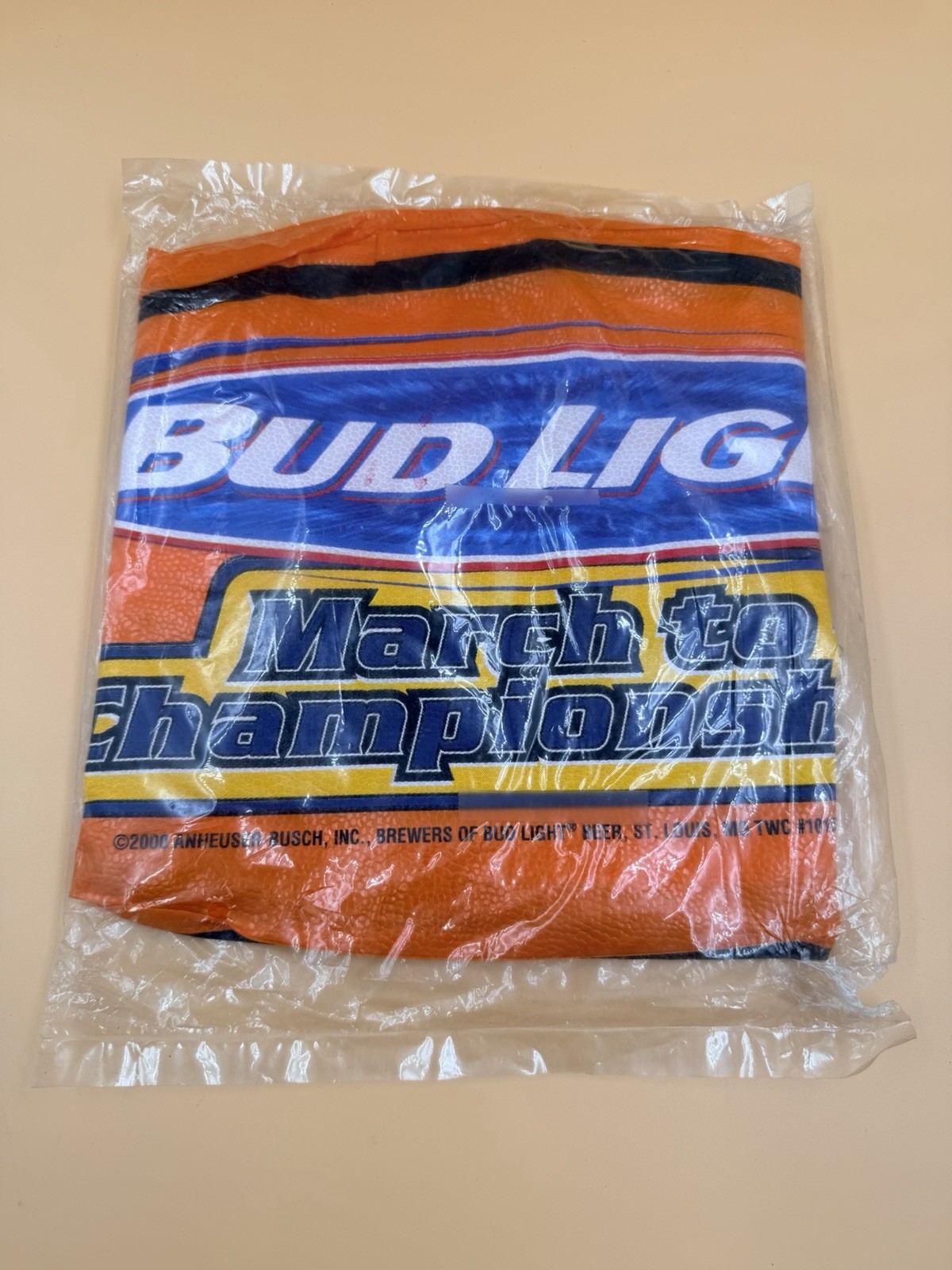 Vtg BUD LIGHT BASKETBALL Inflatable Beach Ball Blow Up March To Championship Y2K