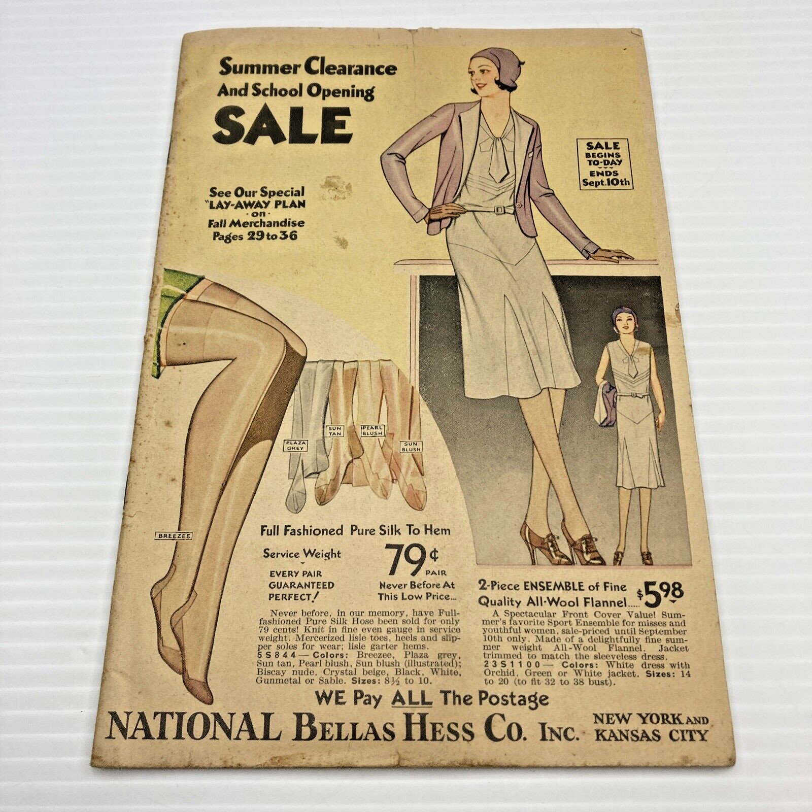 1930 National Bella Hess Co Summer Clearance Catalog 1930s Fashion 1930 National Bella Hess Co Summer Clearance Catalog 1930s Fashion
