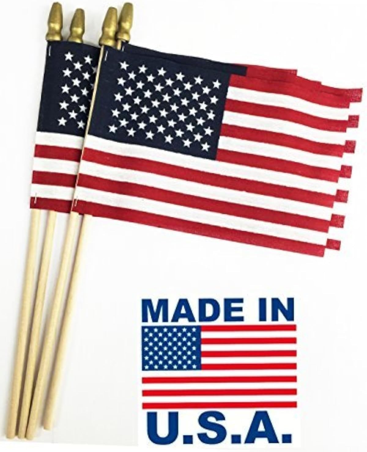 12-Pack, Proudly MADE IN U.S.A. 8x12 Inch Spearhead Handheld American Stick F... 12-Pack, Proudly MADE IN U.S.A. 8x12 Inch Spearhead Handheld American Stick F...