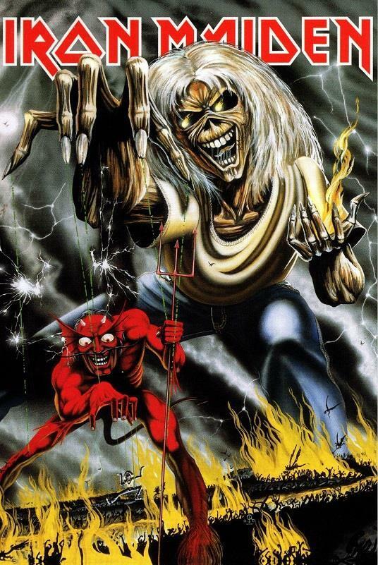Iron Maiden Number Of The Beast Official Postcard Metal