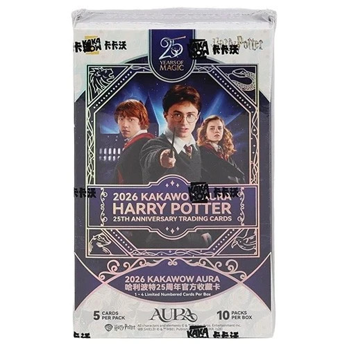 2026 Kakawow Aura Harry Potter 25th Anniversary Factory Sealed Hobby Booster Box