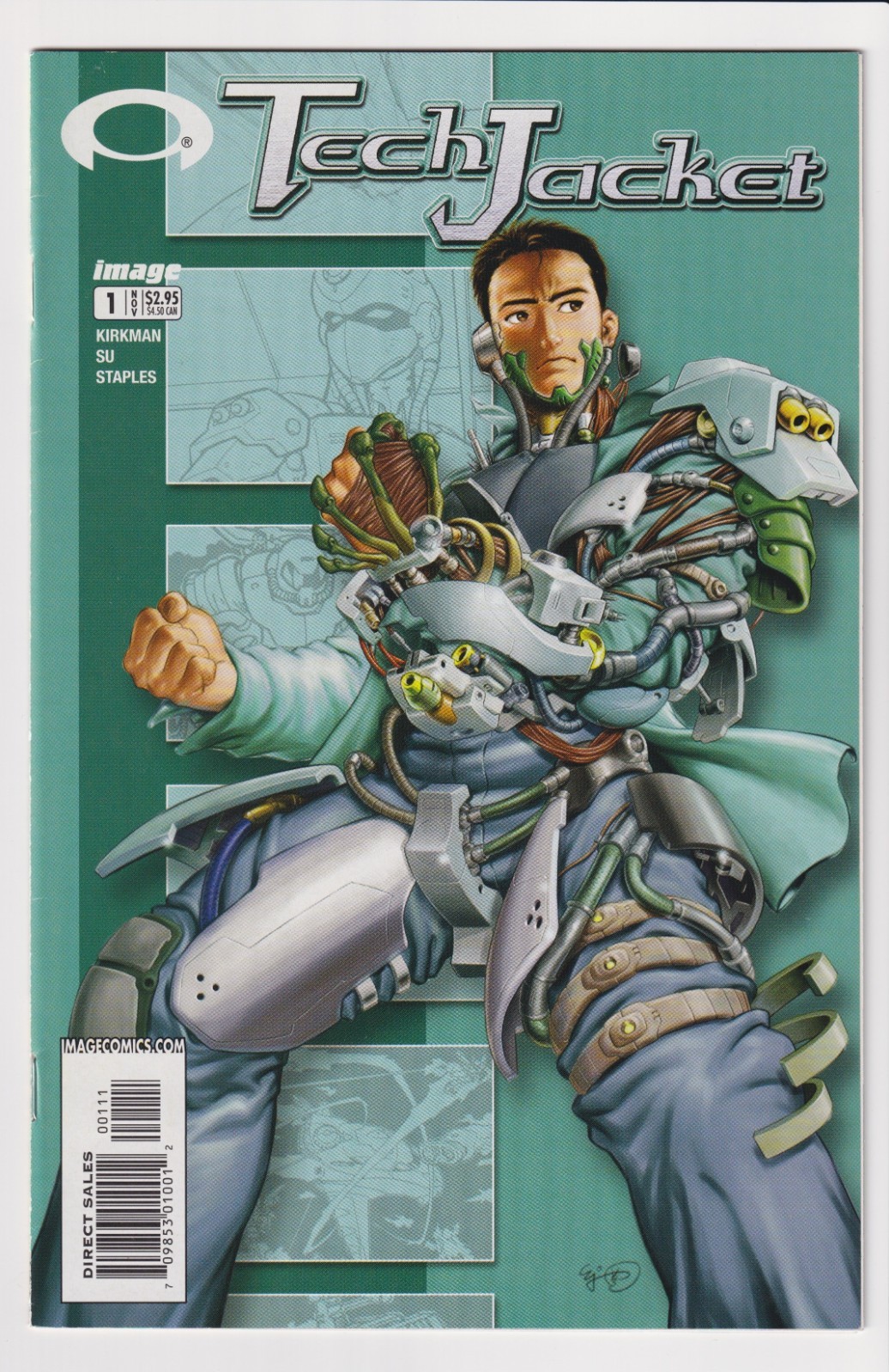 TECH JACKET #1 (VF/VF+) 1ST PRINT 1ST INVINCIBLE PREVIEW 2002 ROBERT KIRKMAN HTF