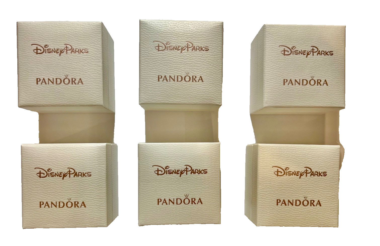 Disney Parks Pandora Jewelry Charm/Ring Boxes NEW Empty Lot of 6 Disney Parks Pandora Jewelry Charm/Ring Boxes NEW Empty Lot of 6