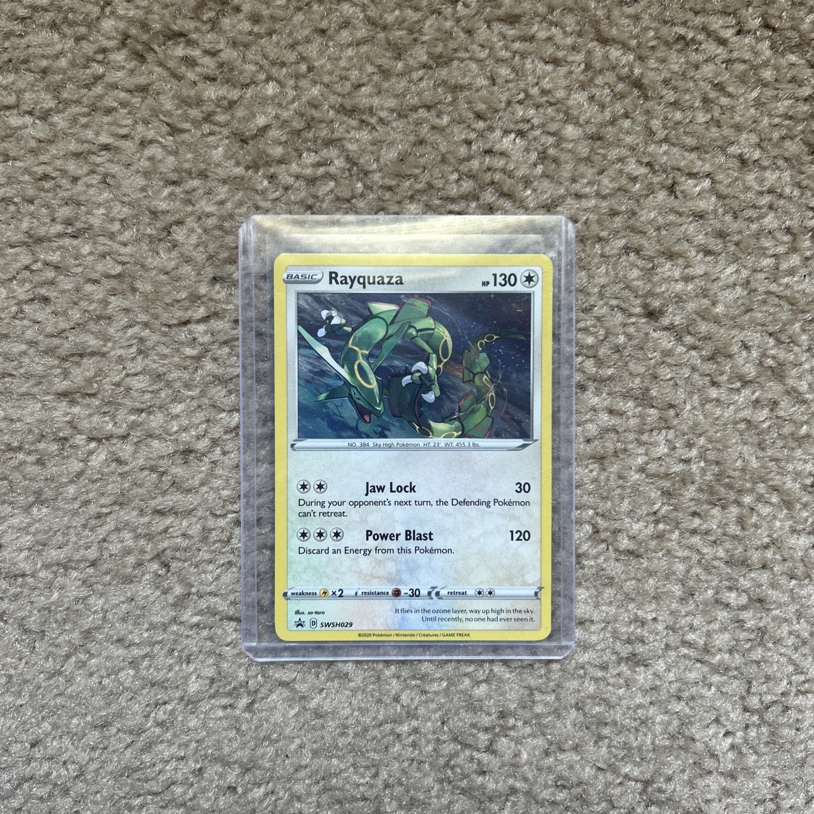 Rayquaza 029 Sword And Shield Black Star Promo Holo SWSH029
