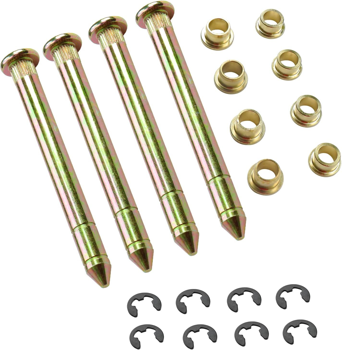 Door Hinge Pins Bushings Kit Compatible with Ford F150 F250 F350 Bronco F100 Doo