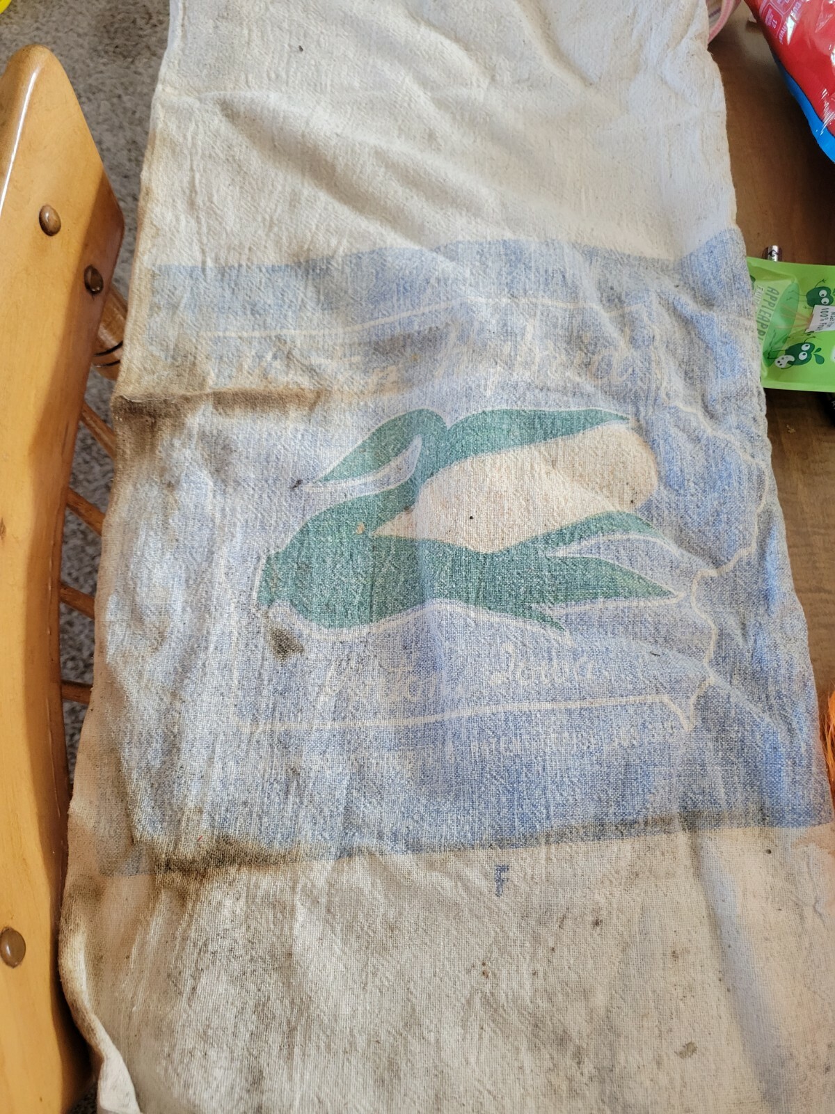 Vinton Hybrid seed company cloth feed sack vintage 