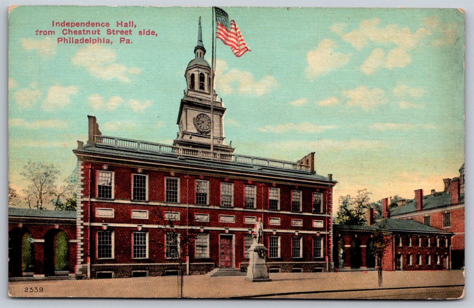 Philadelphia Pennsylvania Postcard Independence Hall From Chestnut Street Philadelphia Pennsylvania Postcard Independence Hall From Chestnut Street