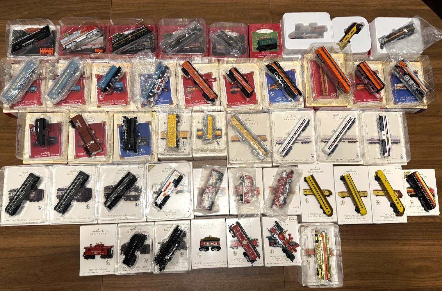 Hallmark Keepsake Lionel Ornaments 1996-2012 Lot Of 46 Train Ornaments CIB Mint