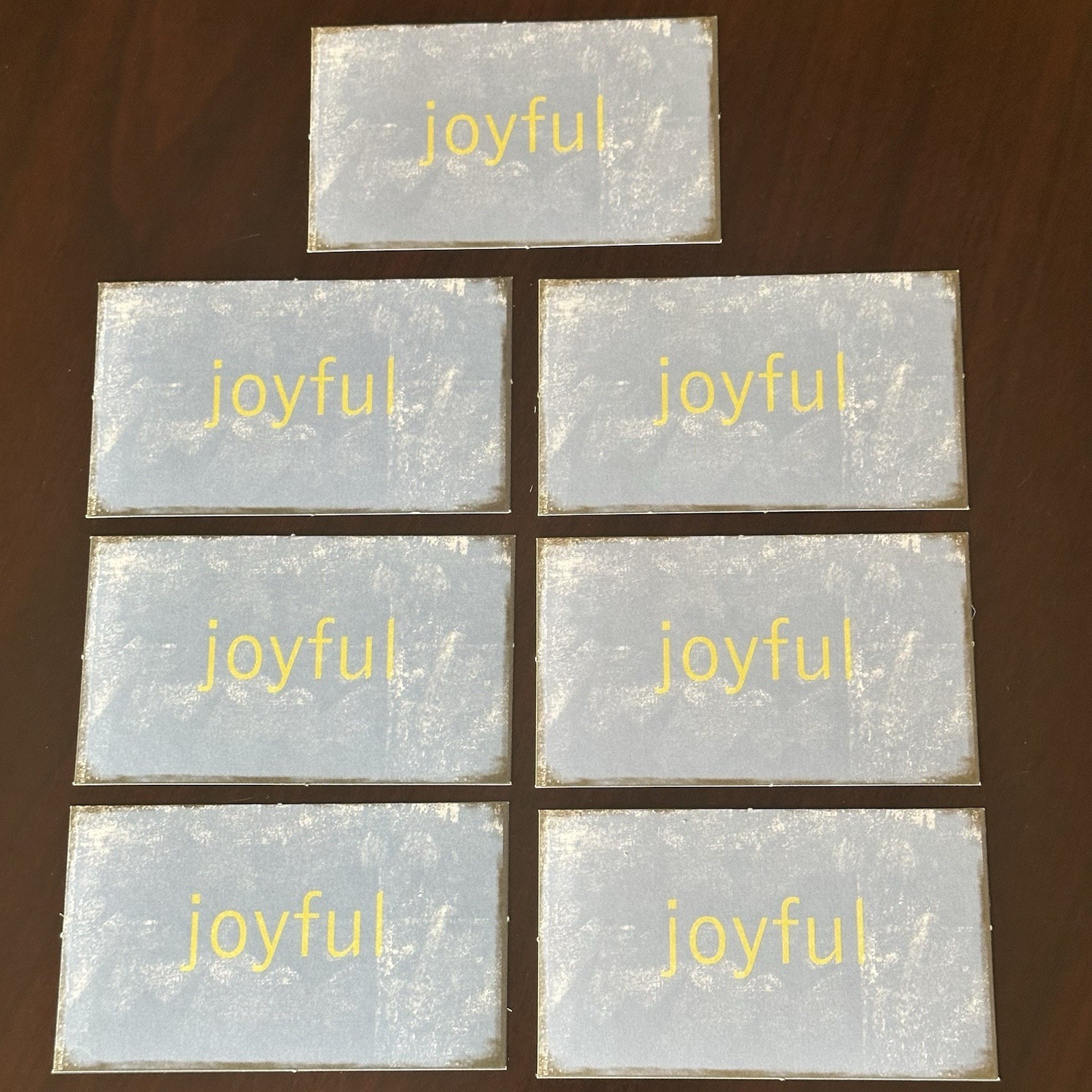 VTG My Minds Eye 2005 JOYFUL Paper Distressed Title Set of 7 VTG My Minds Eye 2005 JOYFUL Paper Distressed Title Set of 7