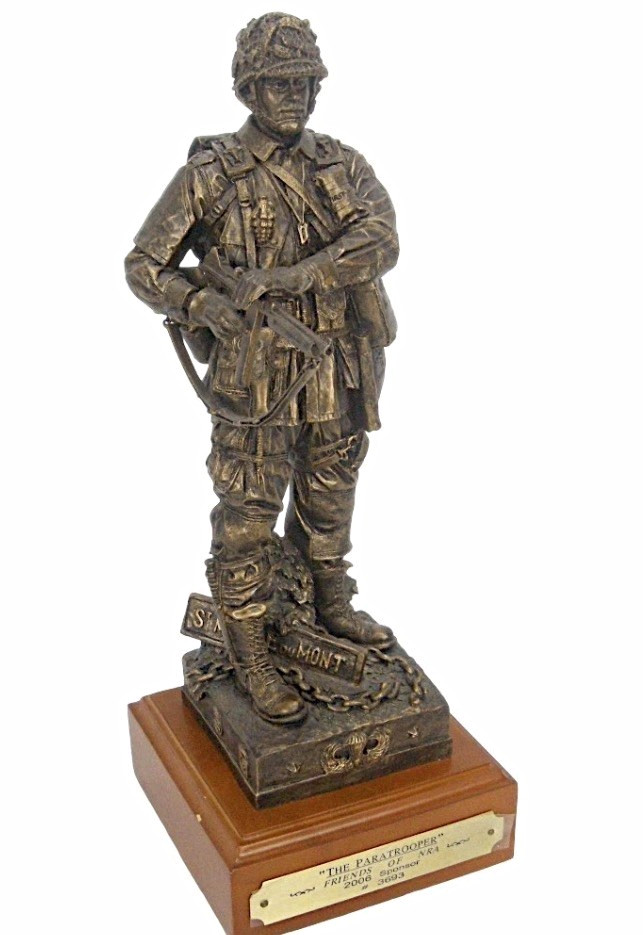 Rick Terry The Paratrooper Friends of NRA 2006 Bronze Statue #3693 of 5000