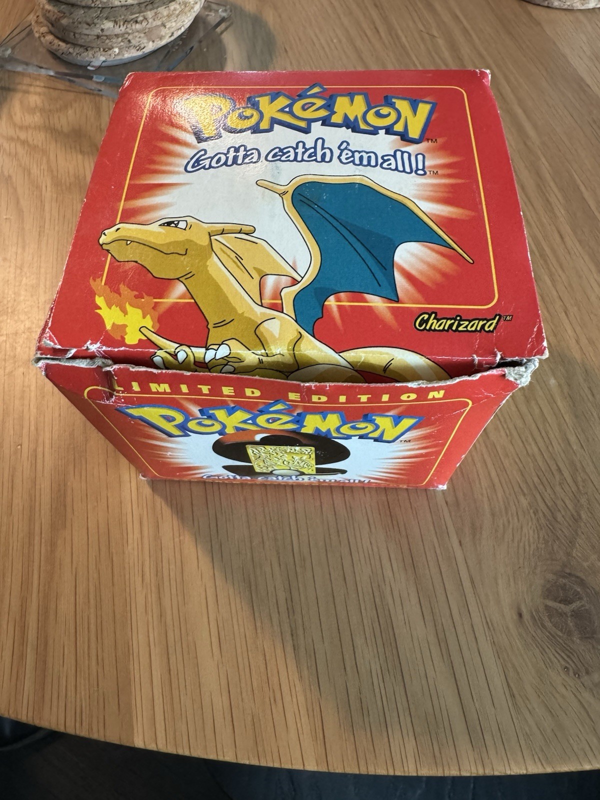 Pokemon 24k Gold Plated charizard Card Burger King Unopened Pokeball