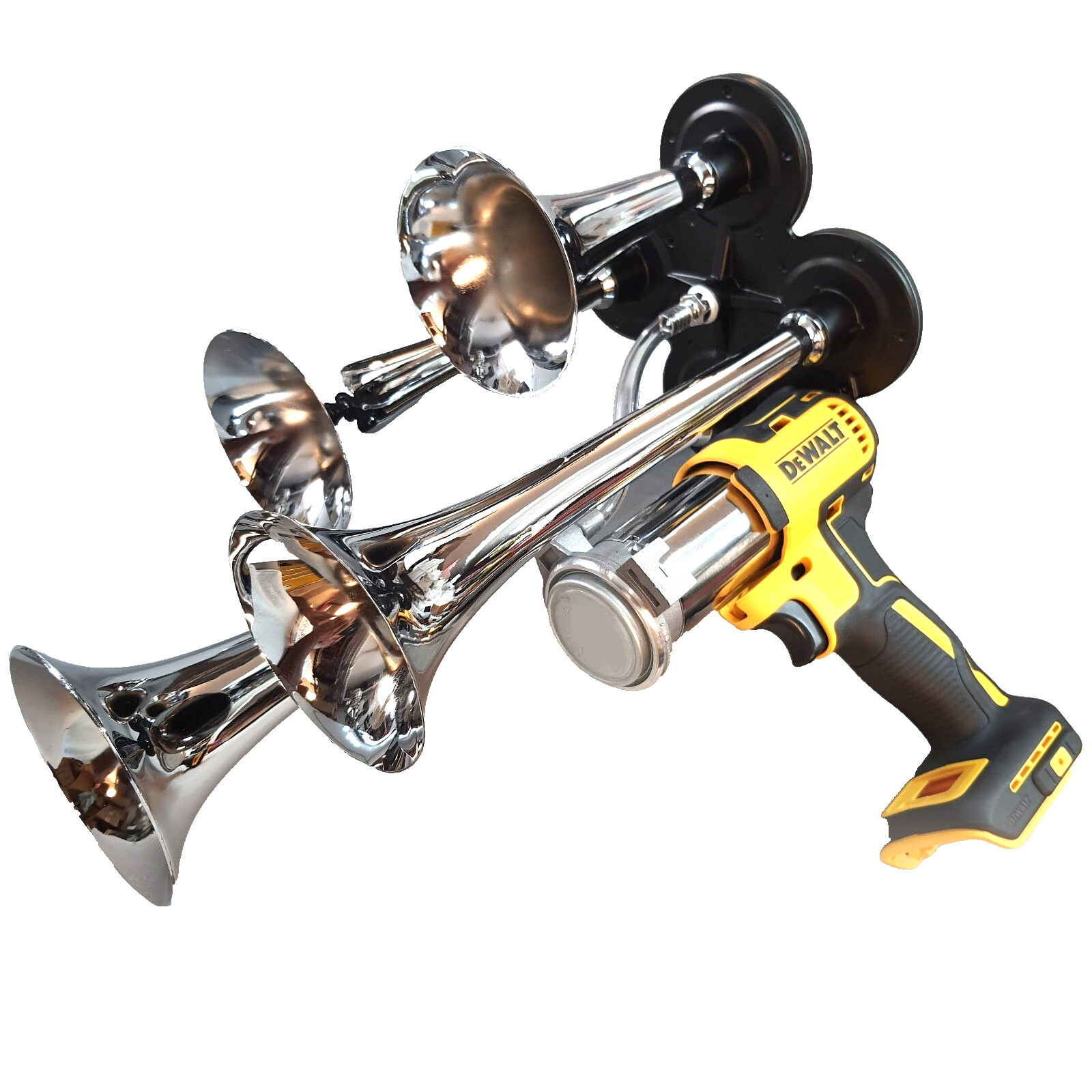 DeWalt 20v Quad Chrome Drill Impact Train Air Horn